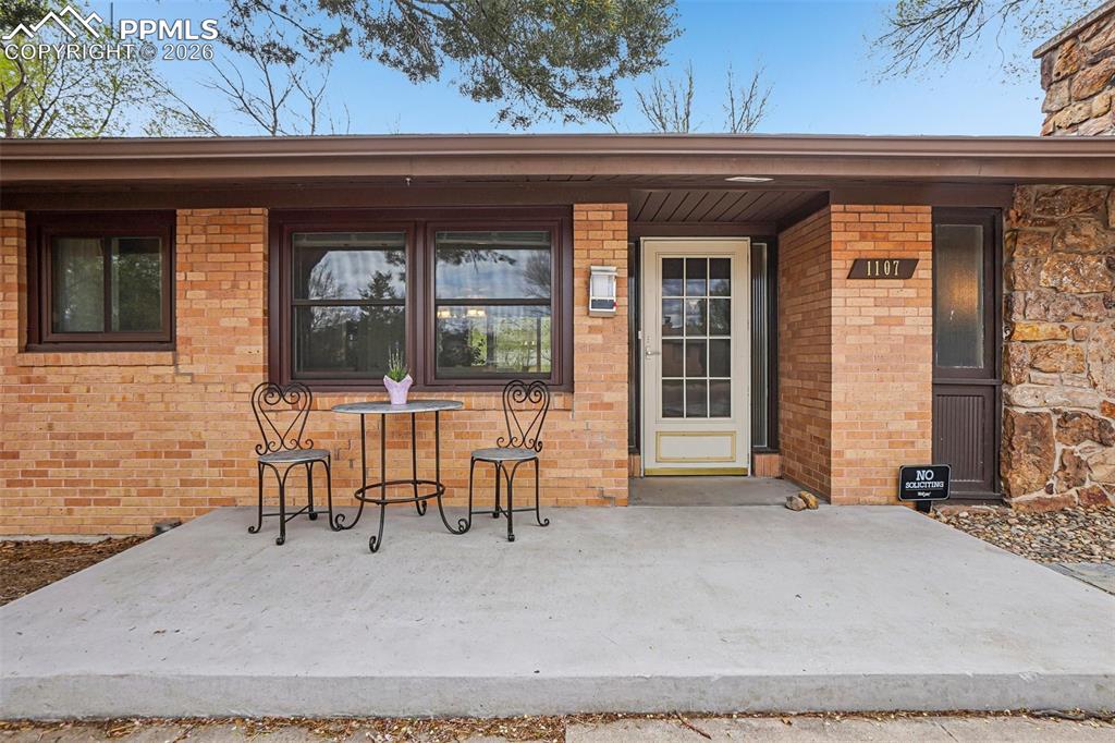 Image 3 of 38: Watch the wildlife from your front patio.