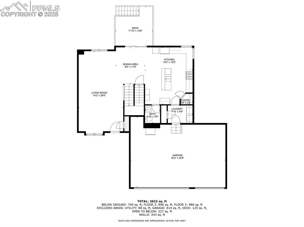 Image 41 of 50: Main level floor plan