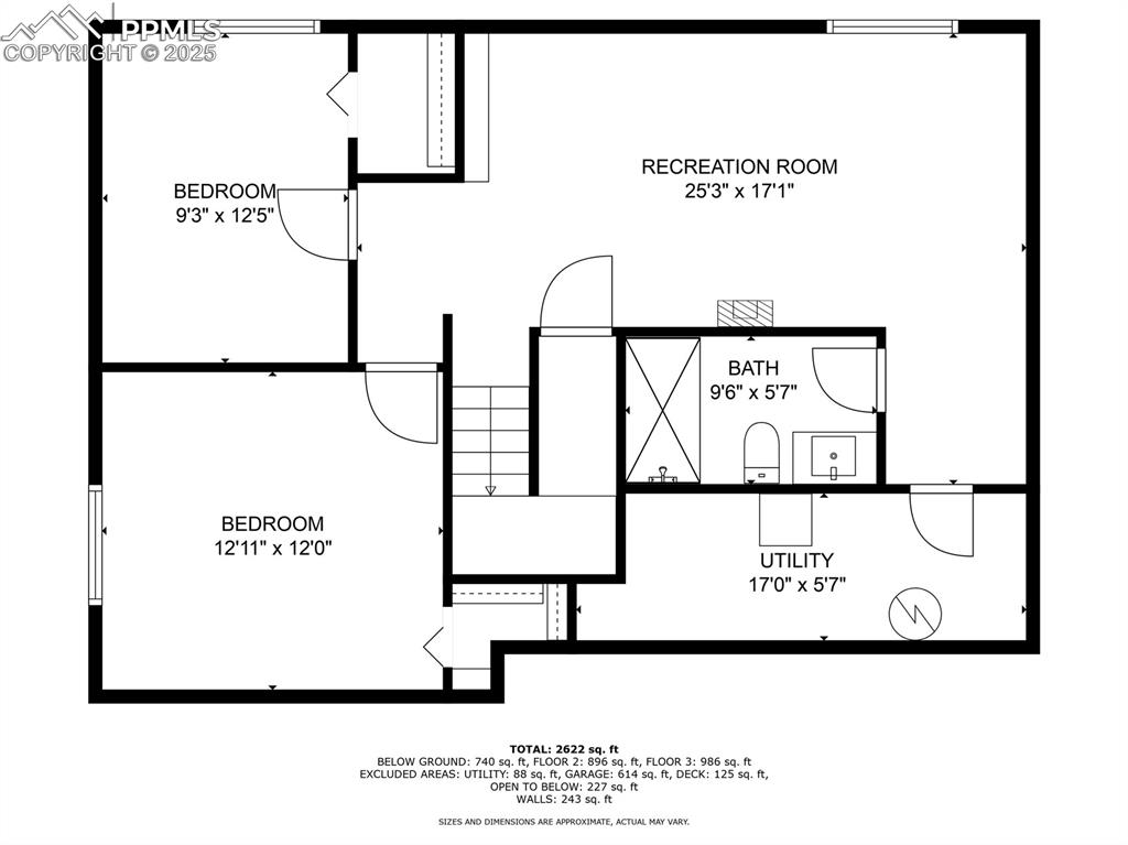 Image 43 of 50: Lower Level Floor Plan