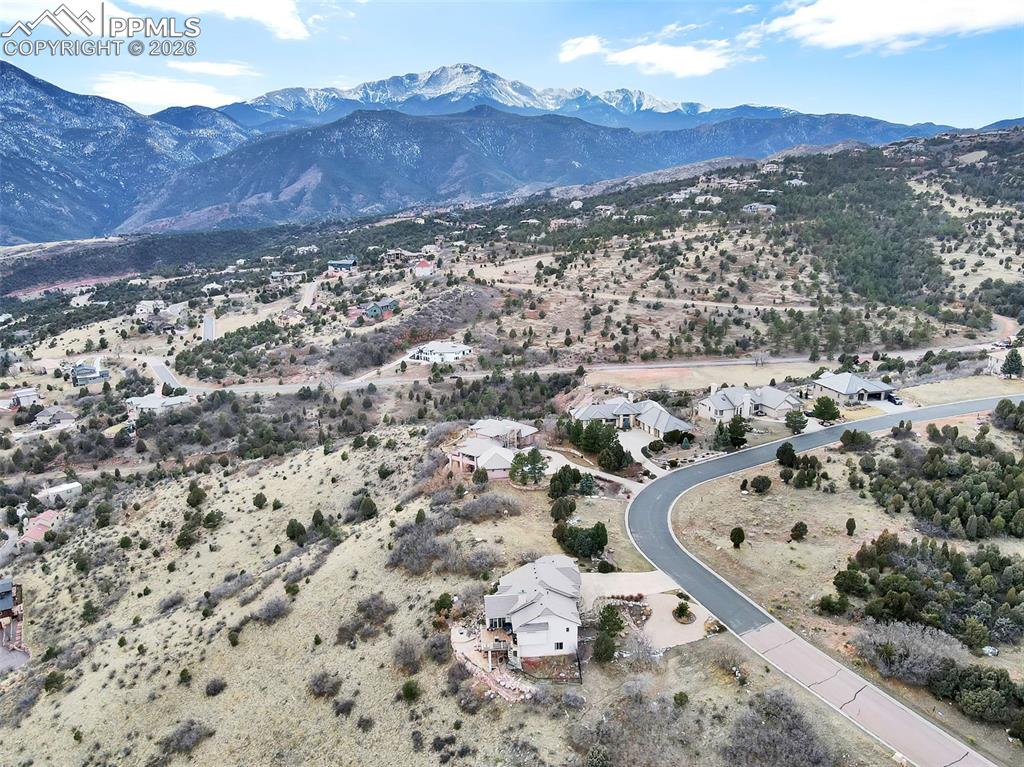 Image 10 of 16: Aerial view featuring a mountain view