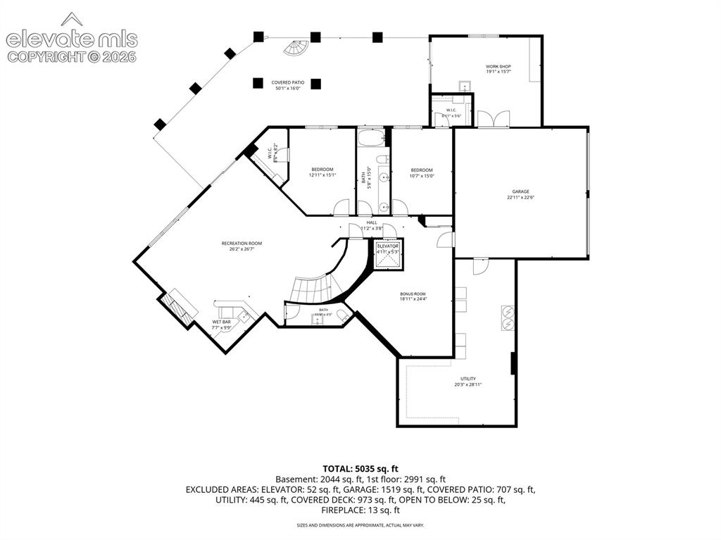 Image 50 of 50: Lower Level Floor Plan
