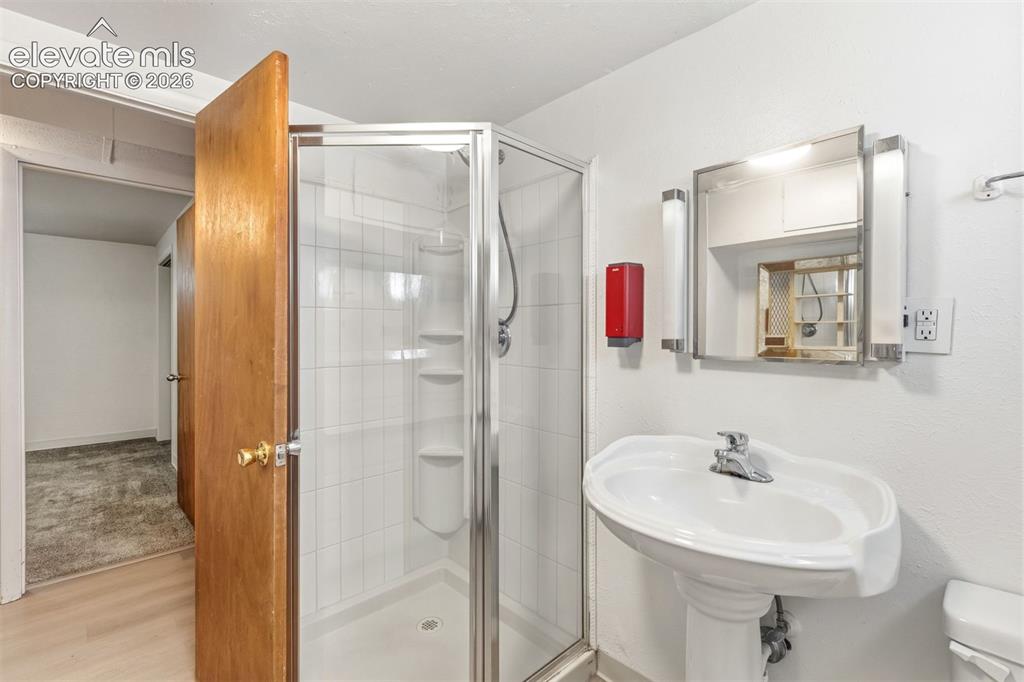 Image 30 of 38: Basement bathroom.