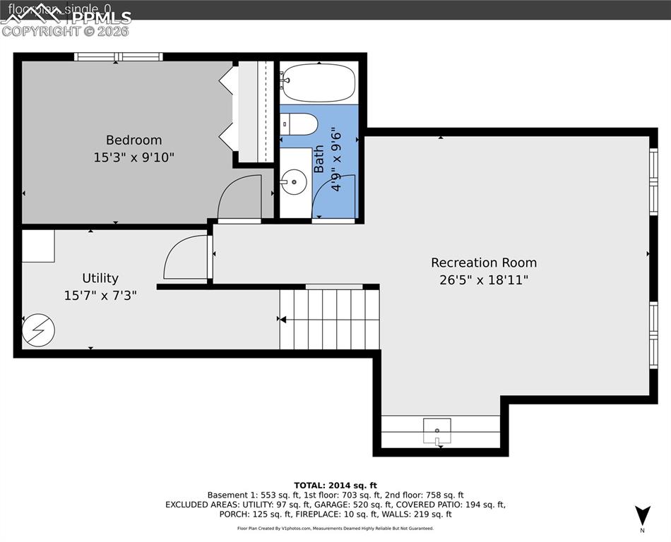 Image 37 of 42: Basement floorplan