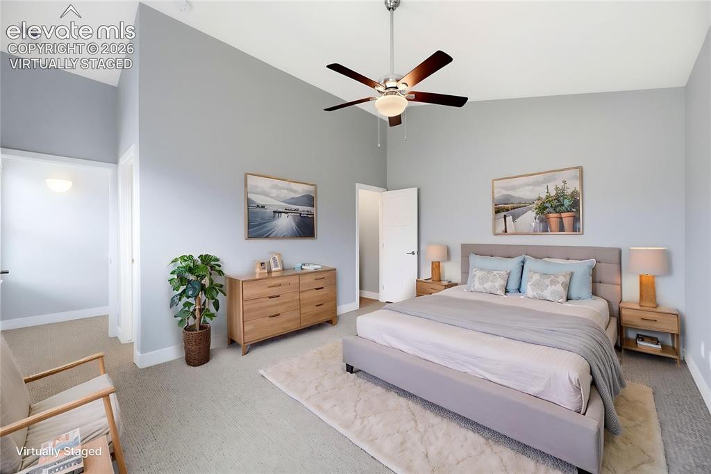 Image 33 of 42: 2nd Bedroom - Upstairs - A Different Angle - Virtually staged