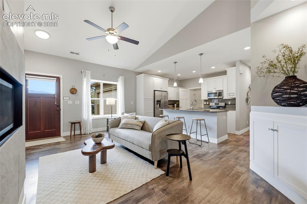 Image 9 of 42: Looking toward kitchen
