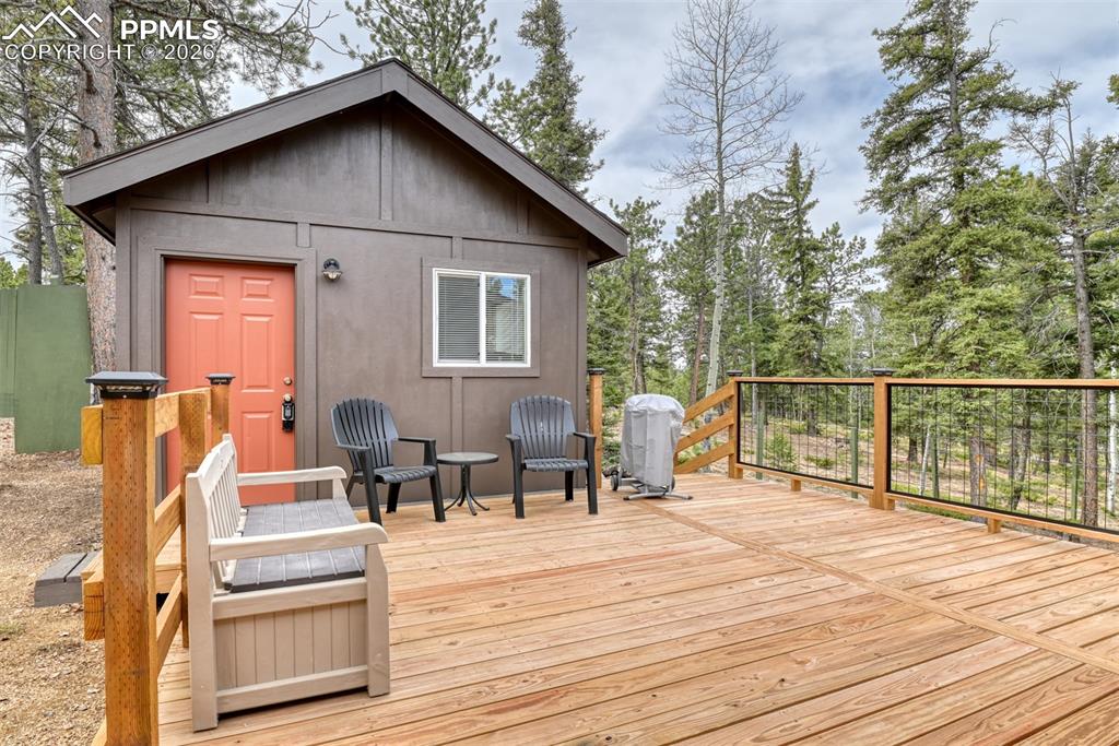 Image 15 of 48: View of wooden deck