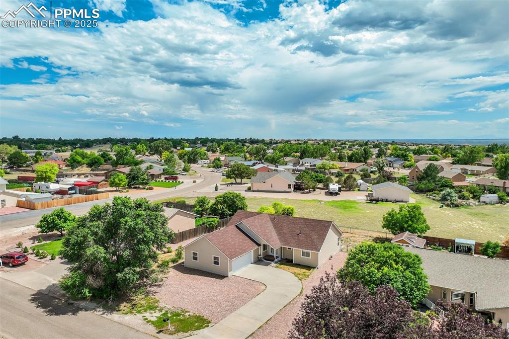 Image 2 of 42: Aerial perspective of suburban area