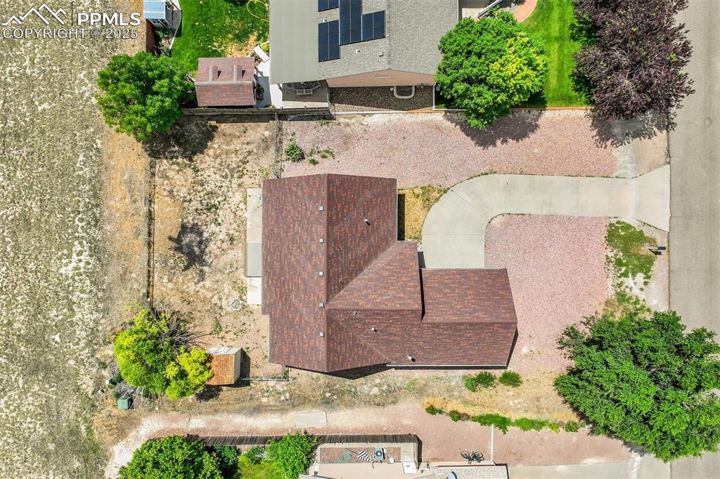 Image 40 of 42: View from above of property