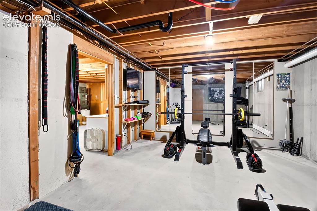 Image 46 of 49: Your own private gym area!