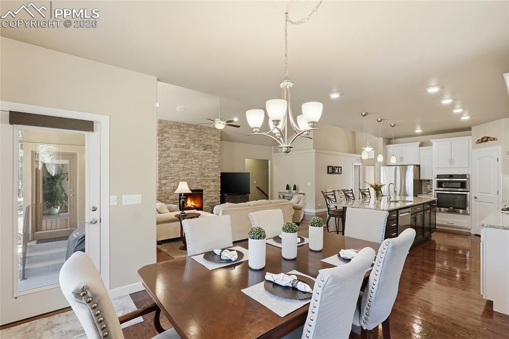 Image 16 of 45: Walk Out to Patio - Built in Grill Area