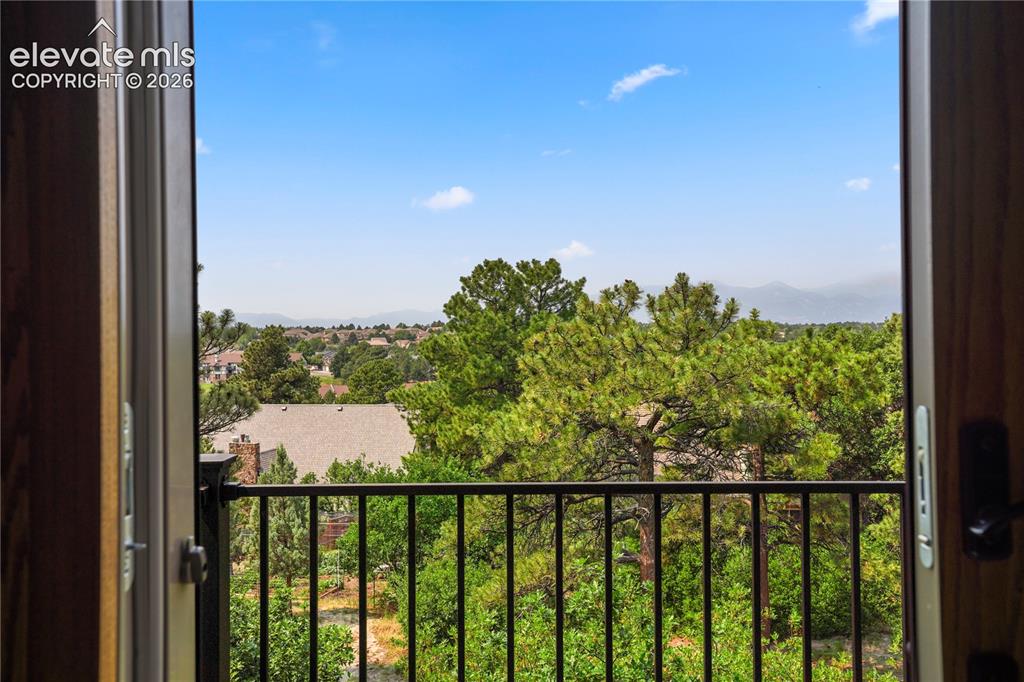 Image 21 of 39: Mountain view from private balcony.
