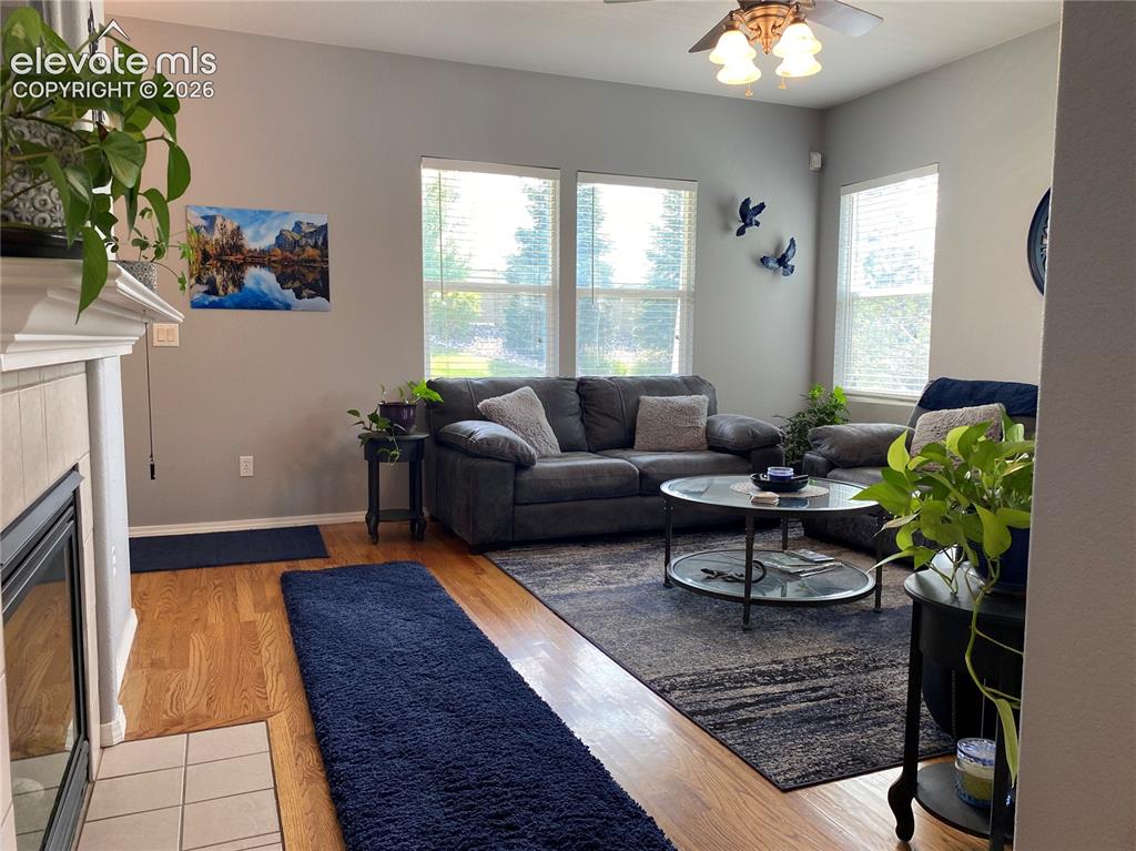 Image 16 of 40: This living room is designed for both entertaining guests and everyday comf