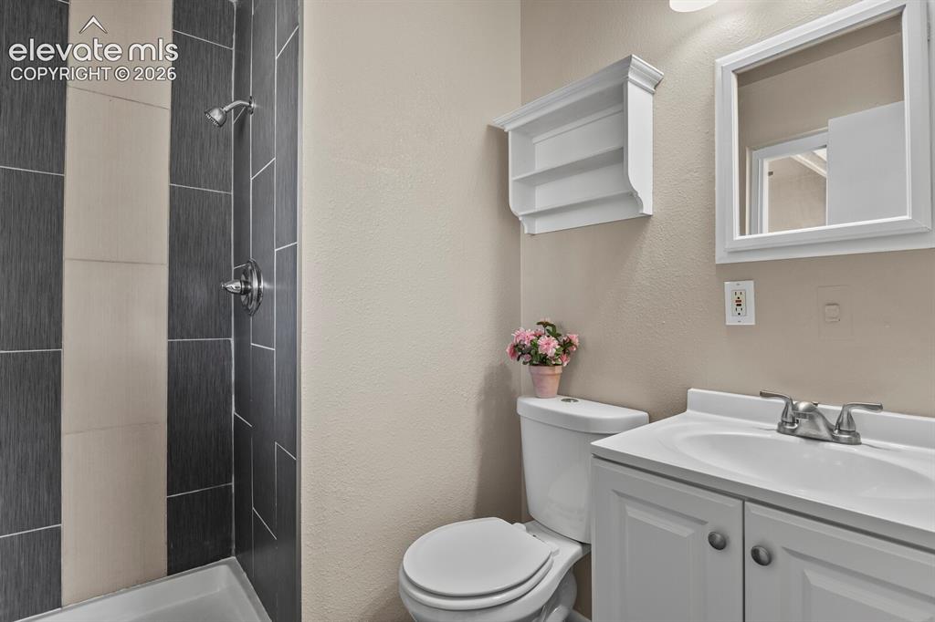 Image 14 of 26: 3/4 updated bath