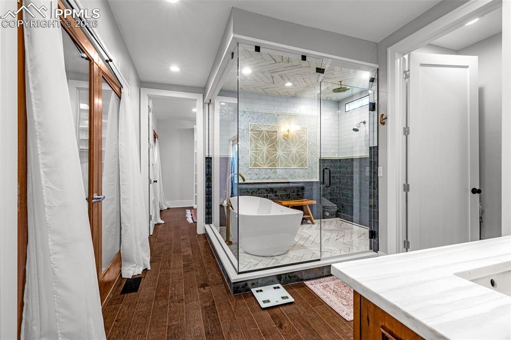 Image 26 of 50: Newly renovated Primary Suite with decadent 5 piece bath