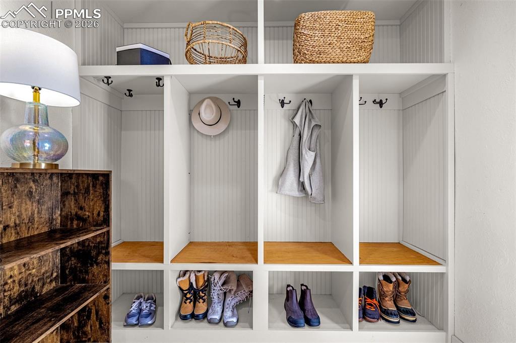 Image 37 of 50: Large mud room off the 3 car garage