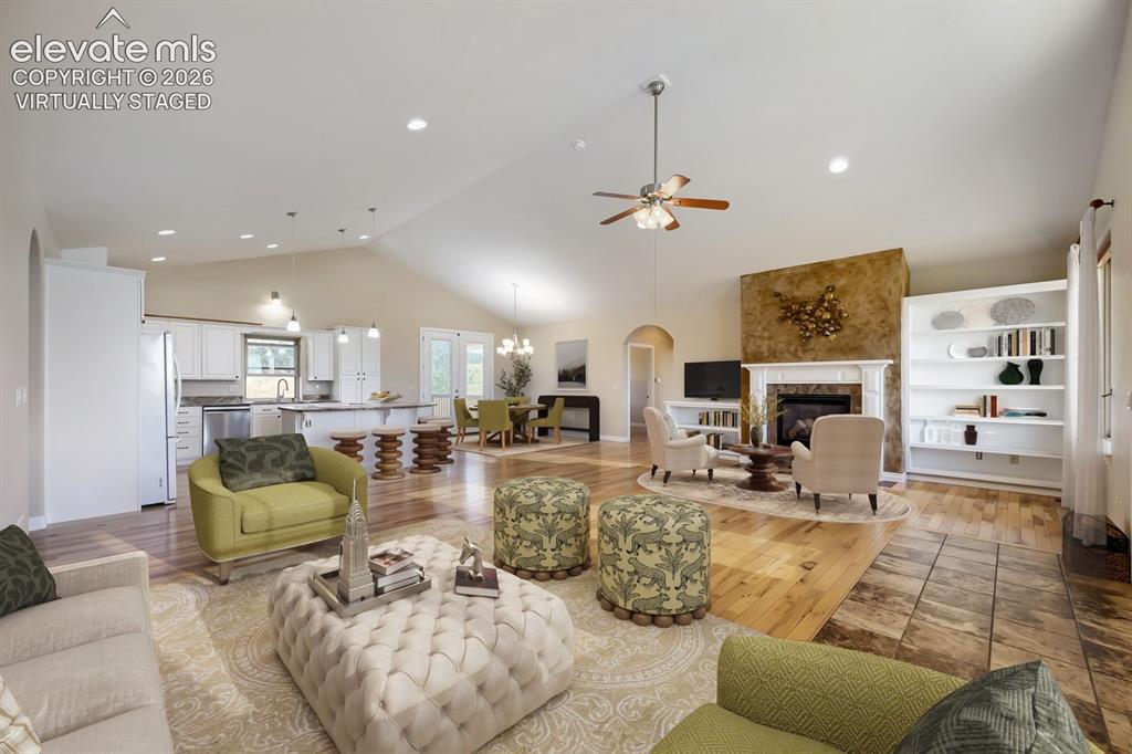 Image 17 of 47: All kitchen, great room cabinets and built in shelving were updated in Sept