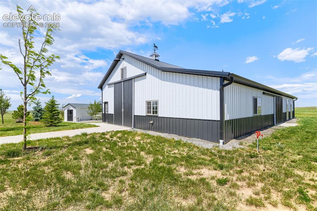 Image 46 of 50: 42x70 RV barn with animal stall capability
