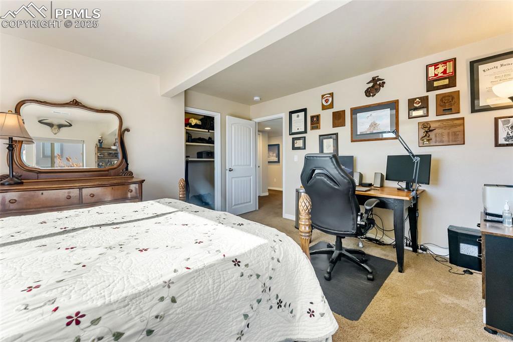 Image 35 of 50: Basement Bedroom #2 with locking walk-in closet