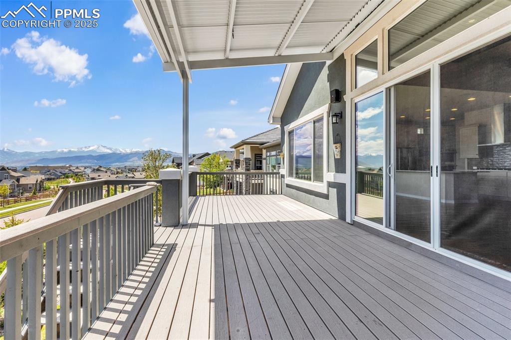 Image 33 of 41: Deck featuring a mountain view and a residential view