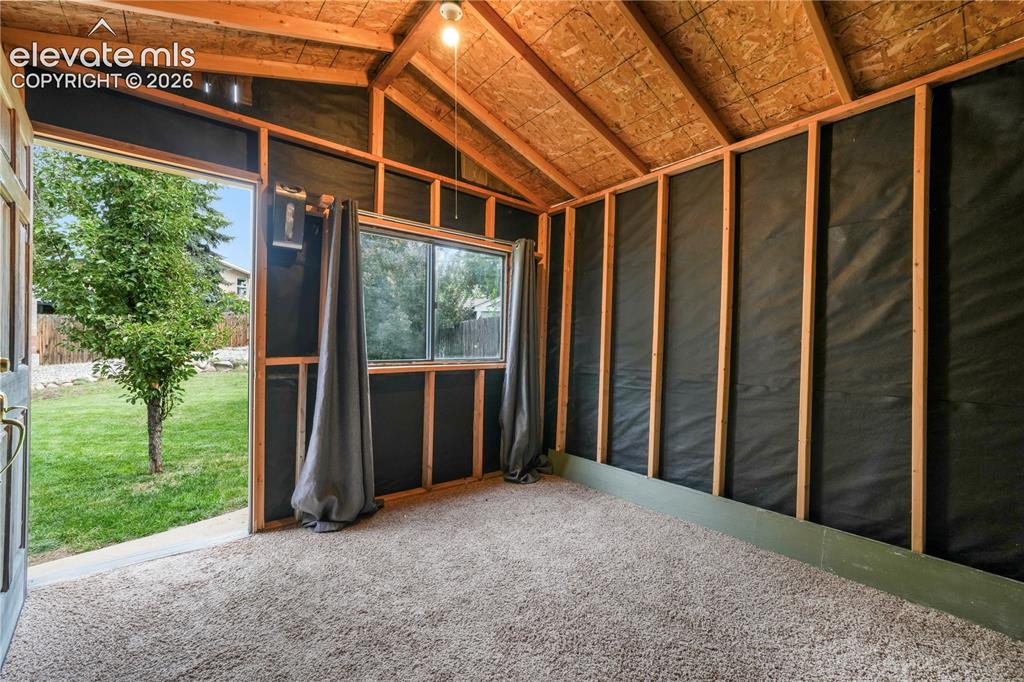 Image 45 of 50: Inside of shed with multiple possibilities 