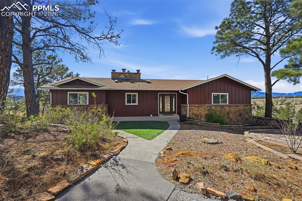 Caption: Front of Structure