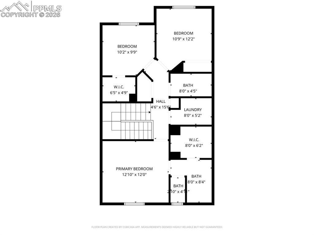 Image 28 of 28: Upper level thoughtfully arranged for privacy and flexibility.