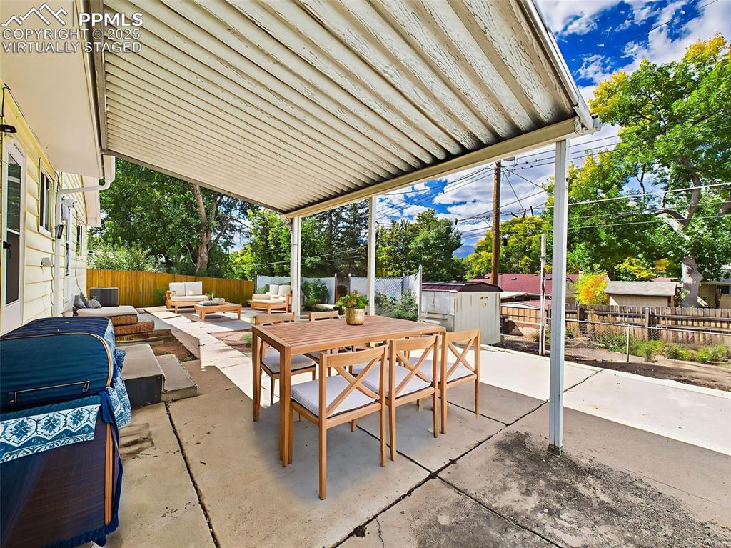 Image 38 of 40: Virtually staged backyard! 