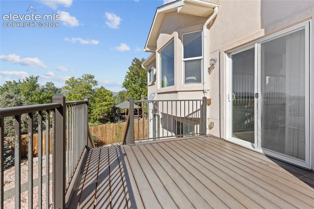 Image 11 of 33: Large Deck with Elevated Views