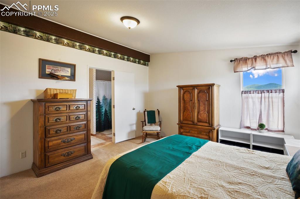 Image 25 of 49: Bedroom featuring light colored carpet