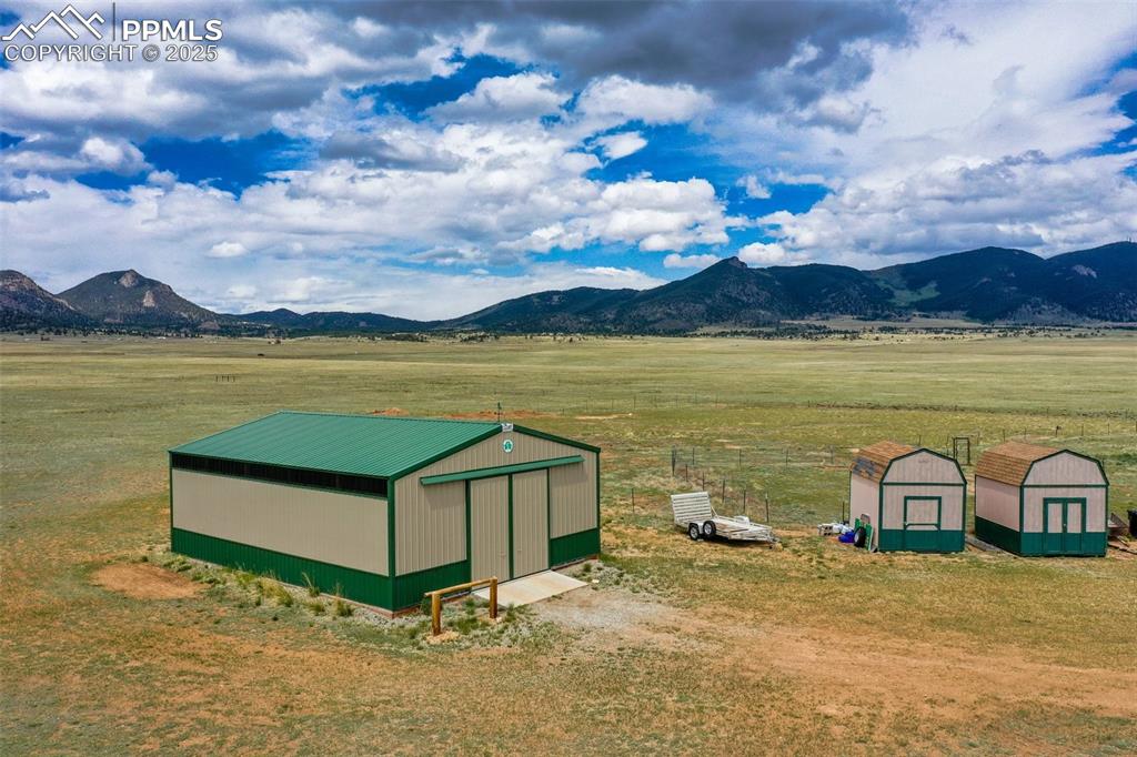 Image 3 of 49: Eastern view; Cleary Building & sheds