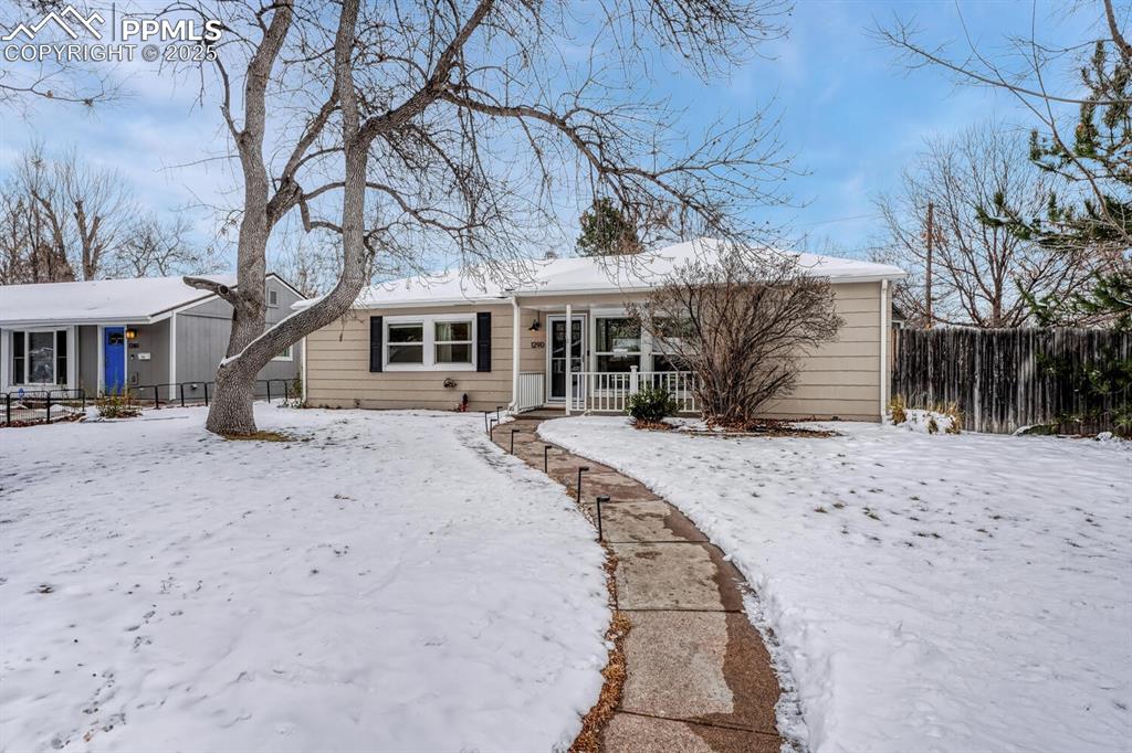 Caption: Front of Structure