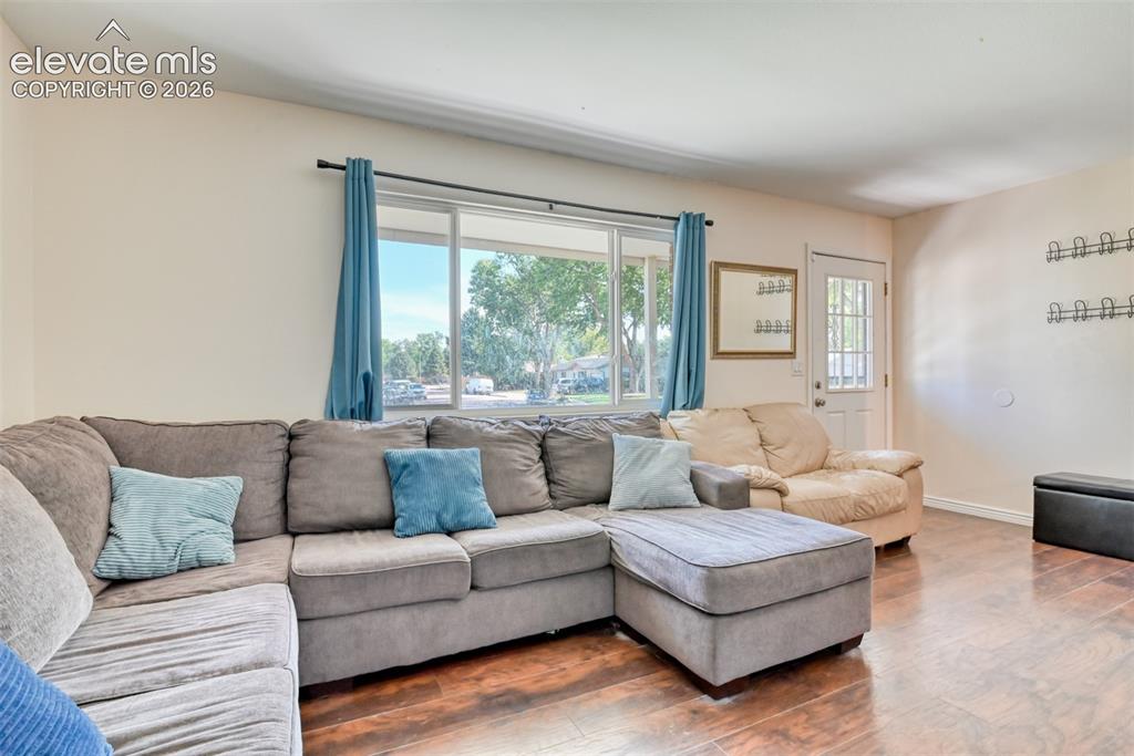 Image 7 of 32: Wood-finish flooring throughout