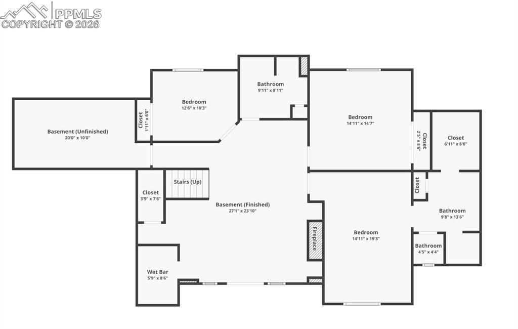 Image 34 of 47: Basement floor plan
