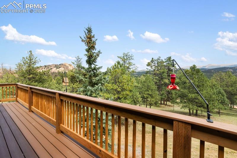 Image 10 of 37: Deck with a mountain view