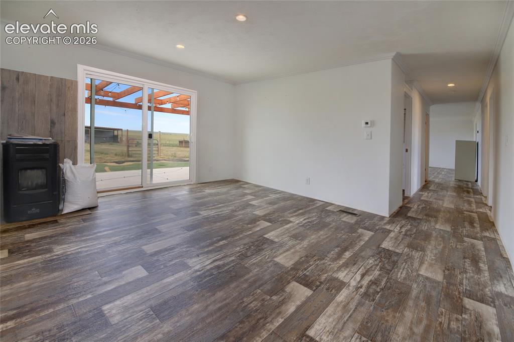 Image 7 of 50: Dining room walks out to rear patio