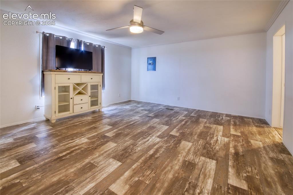 Image 8 of 50: Master bedroom has a wall safe
