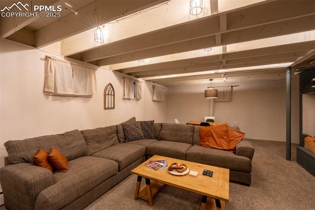 Image 35 of 49: Second living room - lower level (currently being used as an air B&B)