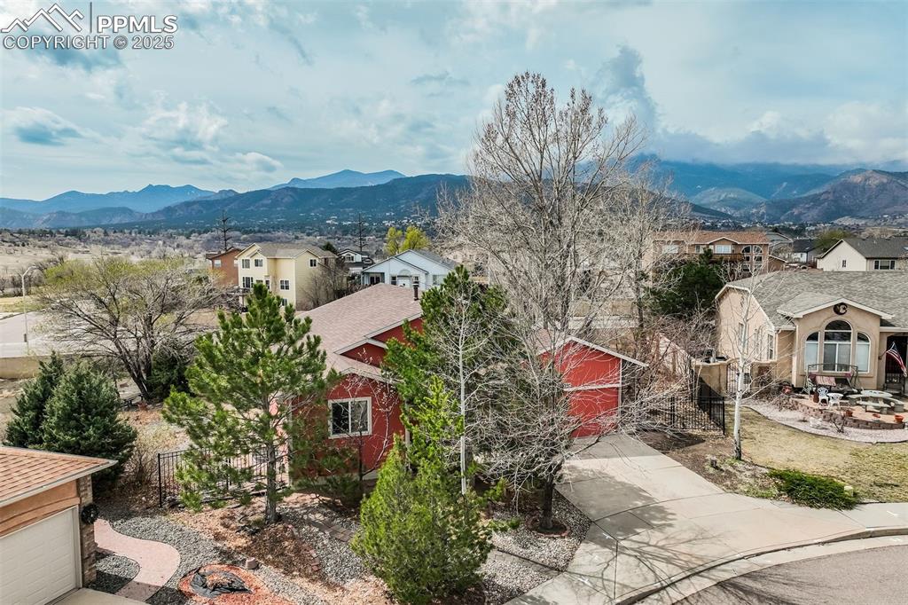 Image 42 of 50: Neighborhood aerial view showing the front of the home.