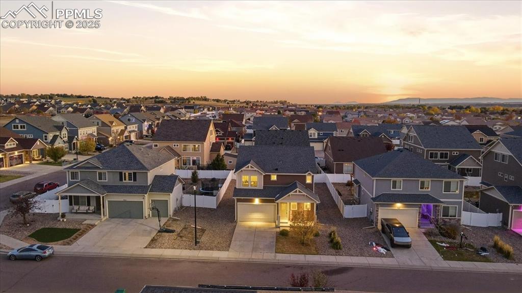Image 40 of 41: Aerial perspective of suburban area