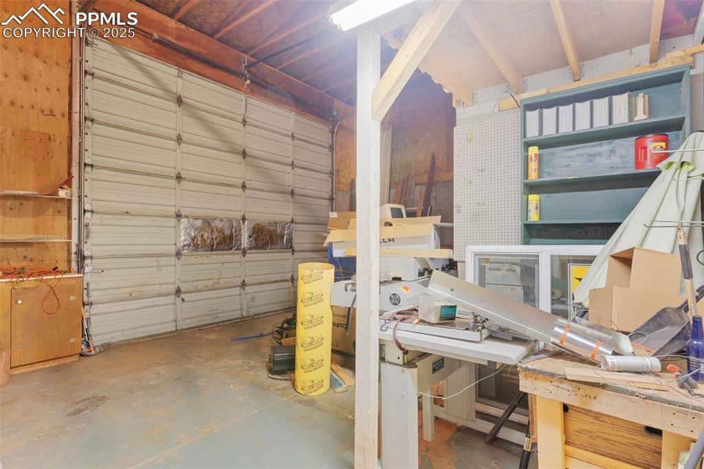 Image 33 of 34: Rear unit oversized attached garage