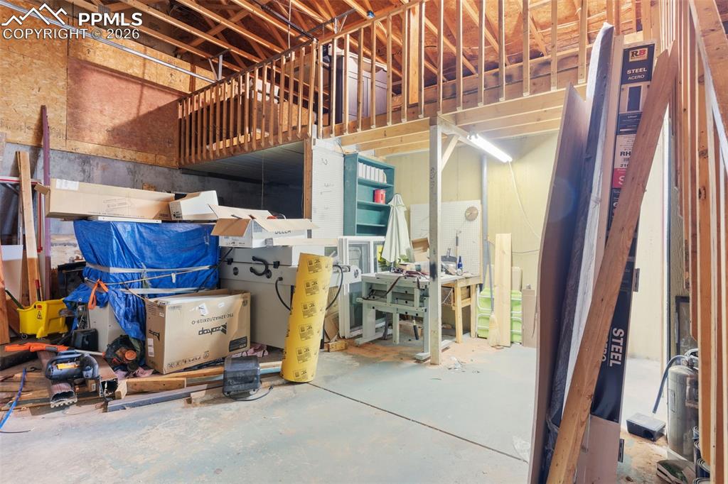 Image 37 of 38: Rear unit oversized attached garage