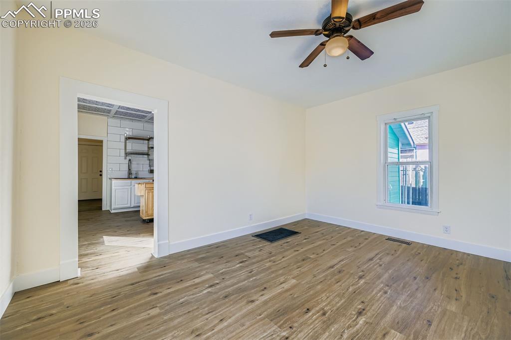 Image 5 of 34: Space for living room and dining area