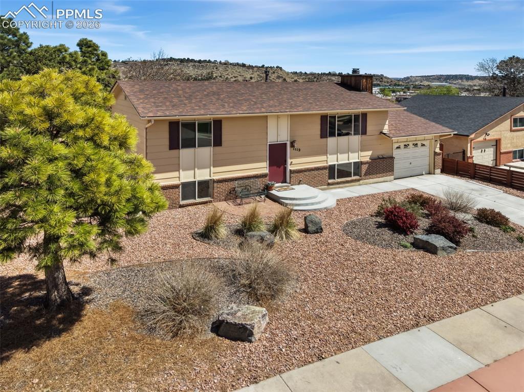 Image 36 of 46: Xeriscaped front yard 