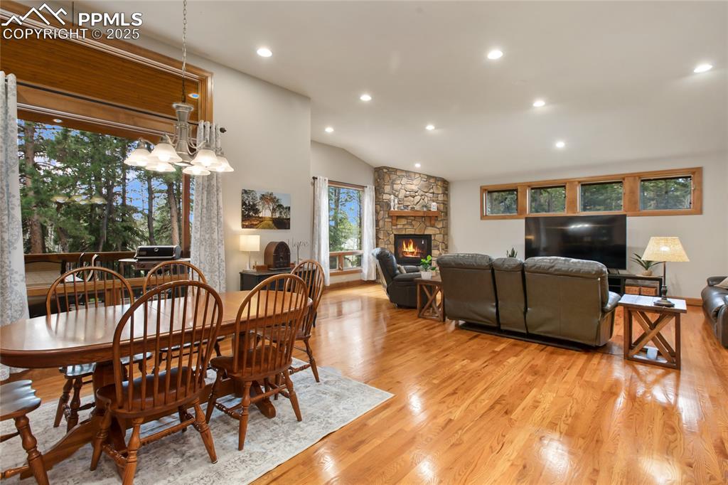 Image 11 of 49: Dining room and living room open concept on main level