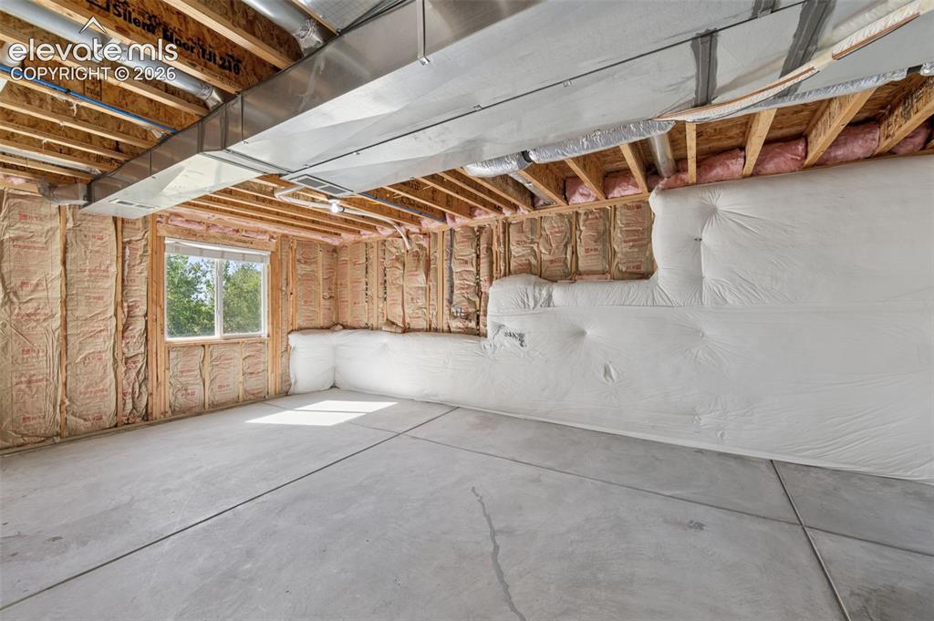 Image 27 of 37: Unfinished portion of basement