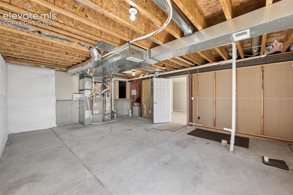 Image 28 of 37: Unfinished portion of basement