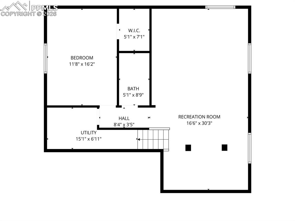 Image 40 of 41: View of floor plan / room layout