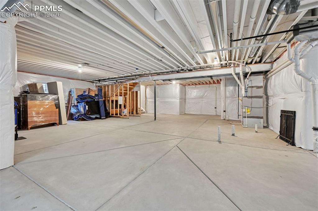 Image 42 of 48: Unfinished basement