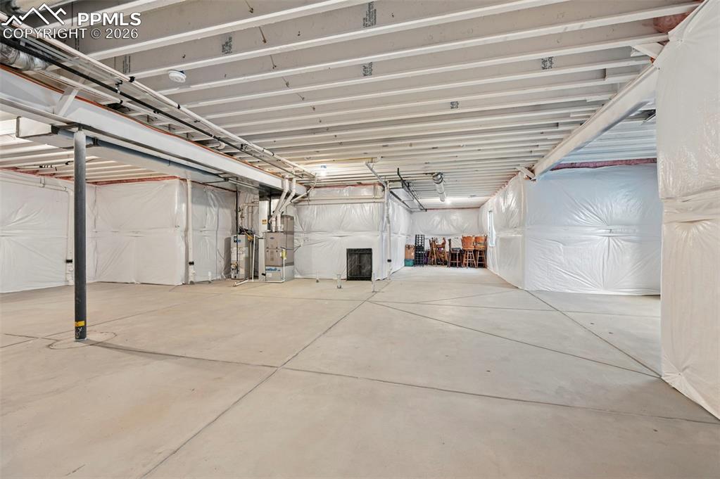 Image 43 of 48: Unfinished basement