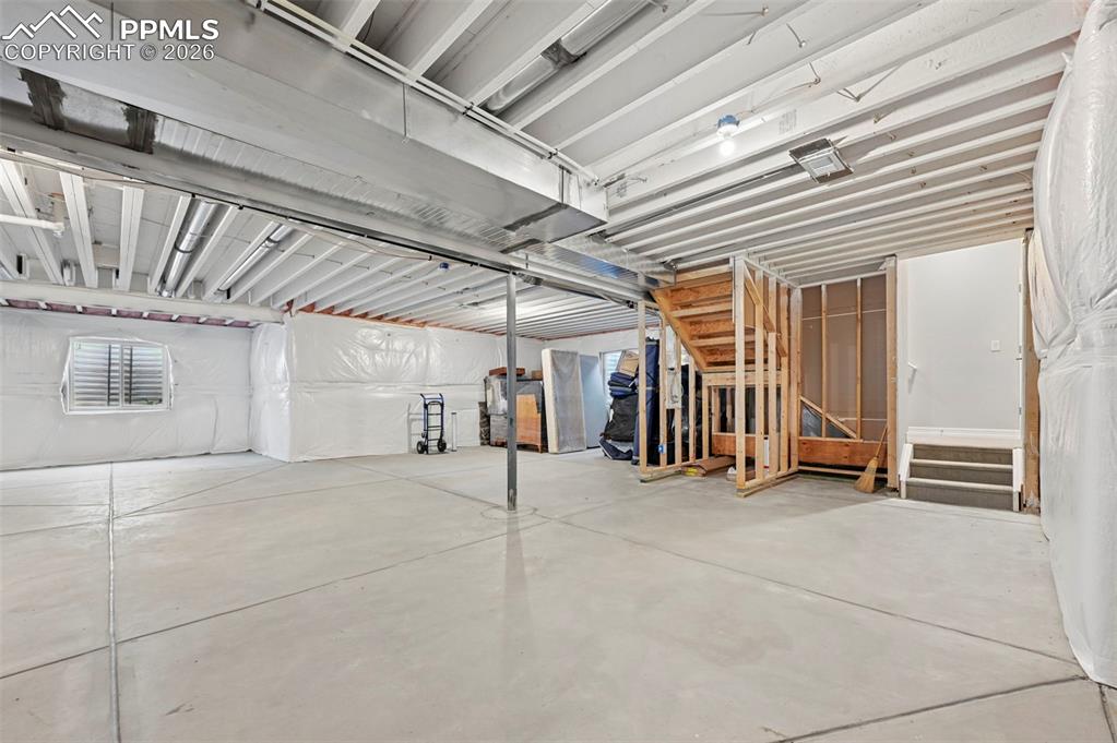 Image 44 of 48: Unfinished basement